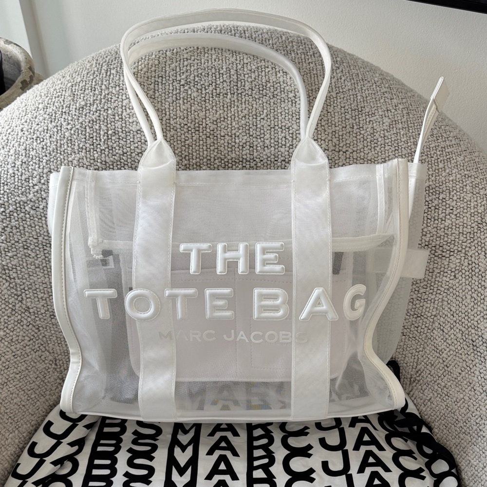 Marc Jacobs The Tote Bag White Mesh